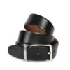 Men's Reversible Leather Belt -Best Fashion Shoes Shop TC22452BLACKCOGNAC