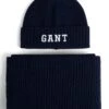 Gant Beanie & Scarf Gift Set -Best Fashion Shoes Shop TD23032MARINE