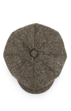 Men's Failsworth Harris Tweed Carloway Cap -Best Fashion Shoes Shop TE00219BROWNHB 1