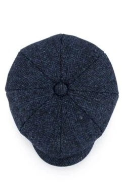 Men's Failsworth Harris Tweed Carloway Cap -Best Fashion Shoes Shop TE00219DKDENIM 1