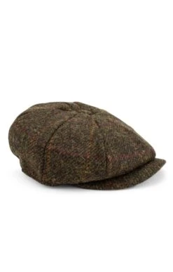 Men's Failsworth Harris Tweed Carloway Cap -Best Fashion Shoes Shop TE00219GREENOC 1