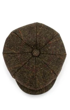 Men's Failsworth Harris Tweed Carloway Cap -Best Fashion Shoes Shop TE00219GREENOC 2