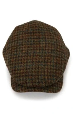 Men's Harris Tweed Aberford Cap -Best Fashion Shoes Shop TE03234LODENWINEGC 2
