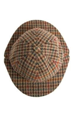 Men's Harris Tweed Stalker Hat -Best Fashion Shoes Shop TE03491GOLDKINGFISHER 1 1