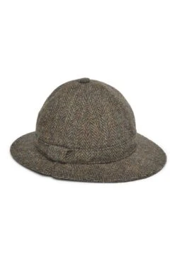 Men's Harris Tweed Stalker Hat -Best Fashion Shoes Shop TE03491MOORLANDHB 1
