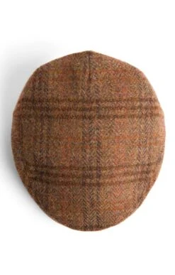 Men's Harris Tweed Hereford Cap 12 Men's Harris Tweed Hereford Cap -Best Fashion Shoes Shop TE03497BROWNRUSTPOW 2