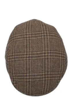 Men's Tweed Hereford Cap -Best Fashion Shoes Shop TE22002BROWNPRINCEWALES 1
