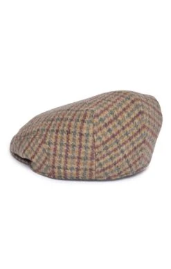 Men's Tweed Hereford Cap -Best Fashion Shoes Shop TE22002TEALPLUMDT 1