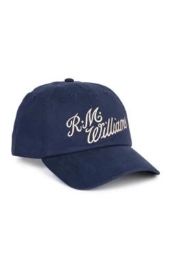 Men's R.M. Williams Script Cap -Best Fashion Shoes Shop TE22604NAVYBONE 1