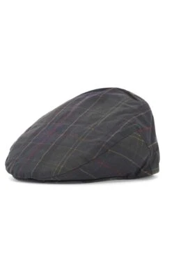 Men's Barbour Tartan Wax Flat Cap