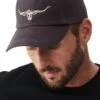 Men's R.M. Williams Steer Head Logo Cap -Best Fashion Shoes Shop TE36685NAVY
