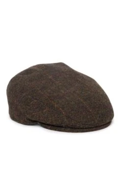 Men's Failsworth Harris Tweed Stornoway Cap -Best Fashion Shoes Shop TE91169GREENRUSTOC 1
