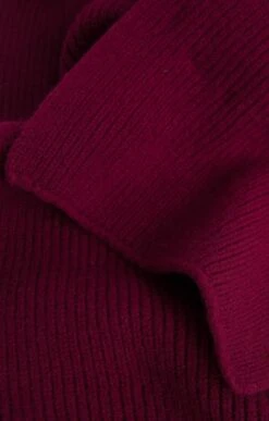 Lambswool Ribbed Scarf 24 Lambswool Ribbed Scarf -Best Fashion Shoes Shop TF00248BORDEAUX 1