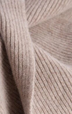 Lambswool Ribbed Scarf 33 Lambswool Ribbed Scarf -Best Fashion Shoes Shop TF00248NATURAL 1