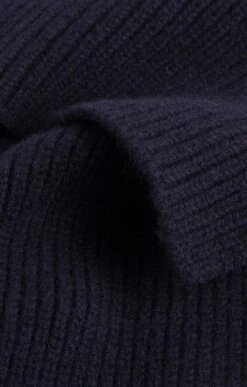 Lambswool Ribbed Scarf 34 Lambswool Ribbed Scarf -Best Fashion Shoes Shop TF00248NAVY 1
