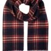 Men's Reversible Cashmere Check Scarf -Best Fashion Shoes Shop TF62117CHECKPLAIN