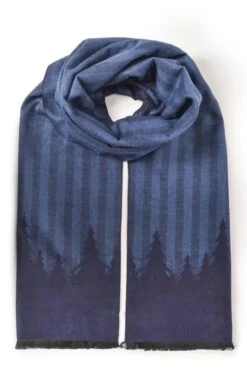 Men's Double Faced Scarf -Best Fashion Shoes Shop TF97861NAVYFERN 1