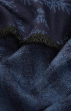 Men's Double Faced Scarf -Best Fashion Shoes Shop TF97861NAVYFERN 2