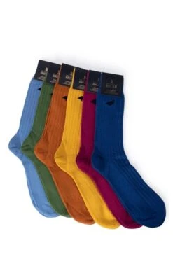 Men's Merino & Cashmere Box Of 6 Socks -Best Fashion Shoes Shop TH00398TOWNSET 1