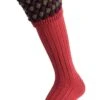 Men's Hand Knitted Diamond Top Socks -Best Fashion Shoes Shop TH90001CHESTNUT