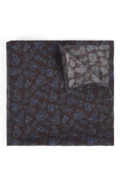 Small Paisley Wool Handkerchief