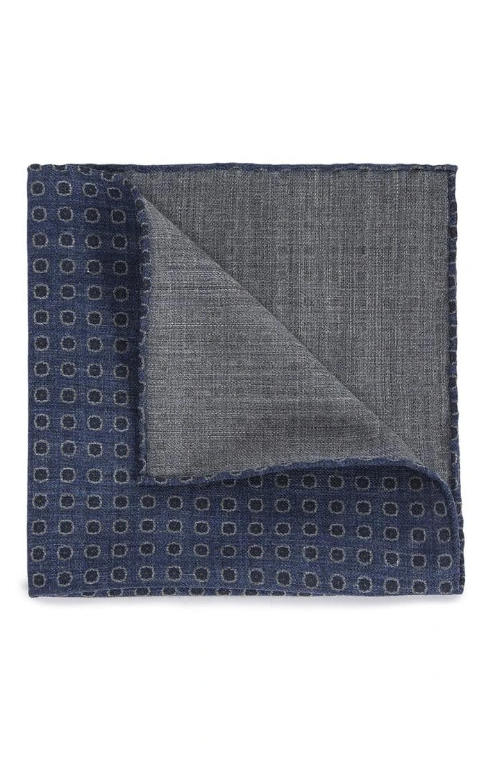 Men's Italian Printed Small Circle Hanky 3 Men's Italian Printed Small Circle Hanky