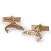 Men’s Simon Kemp Trout Gold Cufflinks