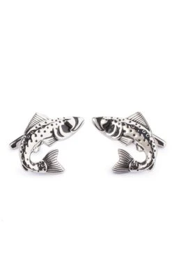 Fish And Reel Silk Tie And Cufflinks -Best Fashion Shoes Shop TK02220MOSSGREEN 2