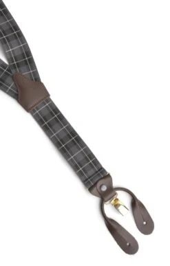 Men's Two In One Braces -Best Fashion Shoes Shop TK61520BLACKTARTAN 1 1