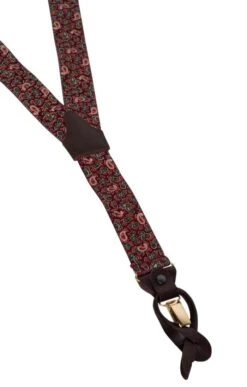 Men's Two In One Braces -Best Fashion Shoes Shop TK61520BURGPAISLEY 1