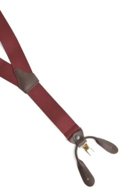 Men's Two In One Braces -Best Fashion Shoes Shop TK61520MAROONPLAIN 1