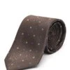 Men’s Woven Miniflower Silk Tie -Best Fashion Shoes Shop TL01218BROWN