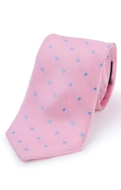Polka Dot Woven Silk Tie