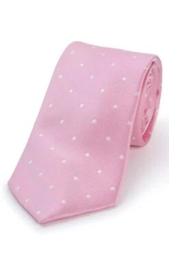 Polka Dot Woven Silk Tie