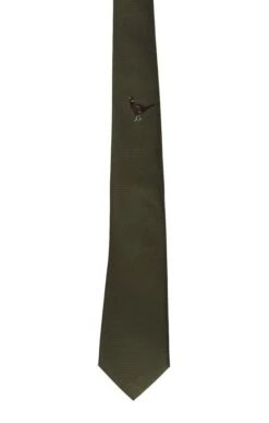 Single Pheasant Woven Silk Tie -Best Fashion Shoes Shop TL15590OLIVE 1