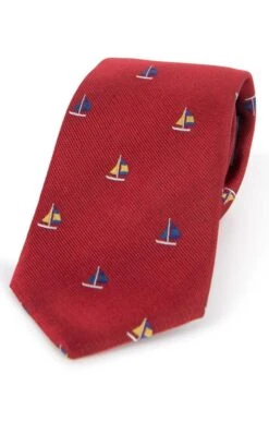 Boat Woven Silk Tie