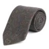 Large Paisley Silk Twill Necktie 2 Large Paisley Silk Twill Necktie -Best Fashion Shoes Shop TL23039DARKOLIVE
