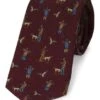 Men's Italian Printed Wool Shooting Tie -Best Fashion Shoes Shop TL26010BORDO