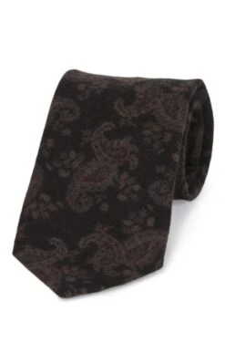 Men's Italian Printed Silhouette Paisley Tie